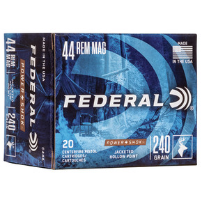 FED CLASSIC 44MAG 240GR HI-SHOK JHP 20/25 FED C44A FED CLASSIC 44MAG 240GR HI-SHOK JHP 20/25 FED C44A