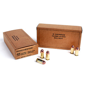 WIN SERVICE GRADE 45ACP 230GR FMJ 50/10 WIN SG45W WIN SERVICE GRADE 45ACP 230GR FMJ 50/10 WIN SG45W