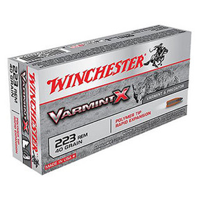 WIN VARMINT X 223REM 40GR POLY TIP 20/10 WIN X223P1