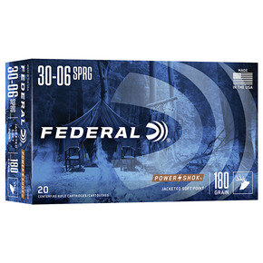 FED POWER-SHOK 30-06 180GR SP 20/10 FED 3006B FED POWER-SHOK 30-06 180GR SP 20/10 FED 3006B