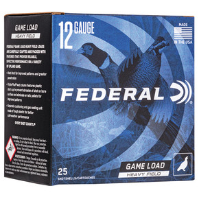 FED GAME-SHOK FIELD 12GA 2.75 1.25OZ #6 25/10 FED H1256 FED GAME-SHOK FIELD 12GA 2.75 1.25OZ #6 25/10 FED H1256