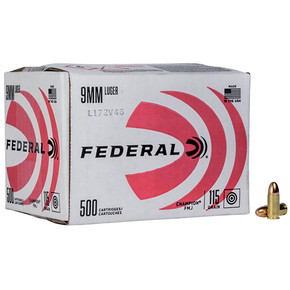 FED CHAMPION 9MM 115GR FMJ 500/1 FED C9115A500 FED CHAMPION 9MM 115GR FMJ 500/1 FED C9115A500