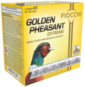 FIO GOLDEN PHEASANT HV 12GA 2.75 #6 25/10 FIO 12GPX6
