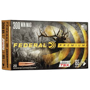 FED PREMIUM 300WIN 165GR BARNES TSX 20/10 FED P300WR FED PREMIUM 300WIN 165GR BARNES TSX 20/10 FED P300WR