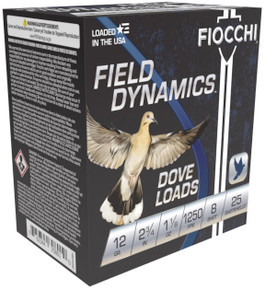 FIO FIELD DOVE 12GA 2.75 #8 1 1/8 25/10 FIO 12GTX188 FIO FIELD DOVE 12GA 2.75 #8 1 1/8 25/10 FIO 12GTX188