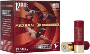 FED ULTRA STEEL 12GA 3 1.25OZ 2 25/10 FED PWUX1422 FED ULTRA STEEL 12GA 3 1.25OZ 2 25/10 FED PWUX1422