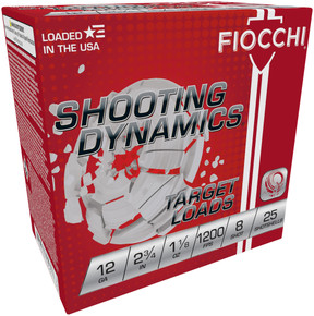 FIO SHOOTING TARGET 12GA 2.75 1 1/8OZ #8 25/10 FIO 12SD18H8 FIO SHOOTING TARGET 12GA 2.75 1 1/8OZ #8 25/10 FIO 12SD18H8