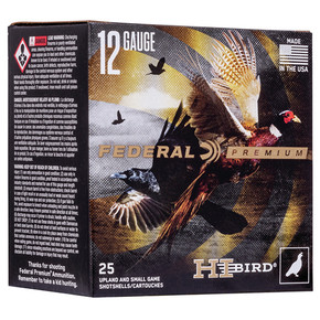FED HIGH BIRD 12GA 2.75 1.25OZ #6 25/10 FED HVF12H6 FED HIGH BIRD 12GA 2.75 1.25OZ #6 25/10 FED HVF12H6