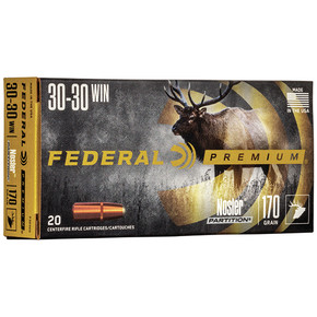 FED VITAL-SHOK 30-30WIN 170GR PARTITION 20/10 FED P3030D FED VITAL-SHOK 30-30WIN 170GR PARTITION 20/10 FED P3030D