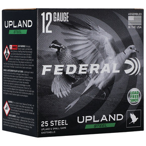 FED UPLAND STEEL 12GA 2-3/4 1OZ #7.5 25/10 FED USH12275 FED UPLAND STEEL 12GA 2-3/4 1OZ #7.5 25/10 FED USH12275