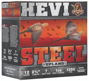 FED HEVI STEEL UPLAND 12GA 2.75 1OZ #7 25/10 FED HS61227