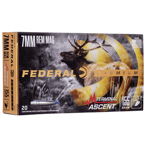 FED TERMINAL ASCENT 7MMREM 155GR 20/10 FED P7RTA1 FED TERMINAL ASCENT 7MMREM 155GR 20/10 FED P7RTA1