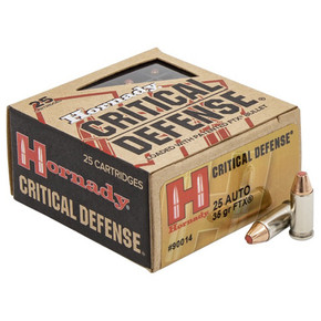 HORN CRITICAL DEFENSE 25ACP 35GR FTX 25/10 HORN 90014 HORN CRITICAL DEFENSE 25ACP 35GR FTX 25/10 HORN 90014