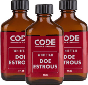 CODE RED DEER LURE DOE</br>ESTRUS TRIPLE PACK 2FL OZ/EA OA1325 CODE RED DEER LURE DOE</br>ESTRUS TRIPLE PACK 2FL OZ/EA OA1325