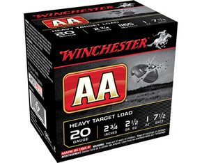 WIN AA HEAVY 20GA 2.75 1OZ #7.5 25/10 WIN AAH207 WIN AA HEAVY 20GA 2.75 1OZ #7.5 25/10 WIN AAH207