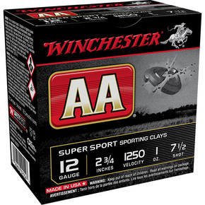 WIN AA SUPER SPORT 12GA 1OZ #7.5 25/10 WIN AASC12507 WIN AA SUPER SPORT 12GA 1OZ #7.5 25/10 WIN AASC12507