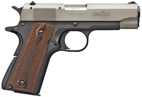 Browning 051880490 1911-22 A1 *CA Compliant Compact Frame 22 LR 10+1, 3.63" Stainless Steel Barrel, Gray Anodized Serrated Slide, Matte Black Aluminum Frame w/Beavertail 123177
