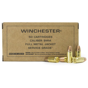 WIN SERVICE GRADE 9MM 115GR FMJ 50/10 WIN SG9W WIN SERVICE GRADE 9MM 115GR FMJ 50/10 WIN SG9W