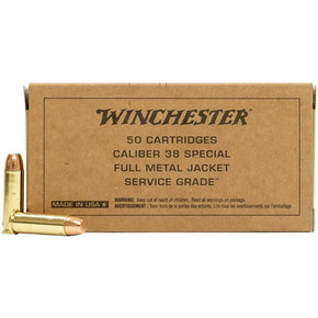 WIN SERVICE GRADE 38SPL 130GR FMJ 50/10 WIN SG38W WIN SERVICE GRADE 38SPL 130GR FMJ 50/10 WIN SG38W