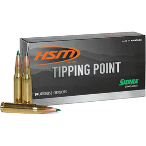 HSM TIPPING POINT 6.5CREED 140GR TP 20/25 HSM 65CREEDMOOR7N HSM TIPPING POINT 6.5CREED 140GR TP 20/25 HSM 65CREEDMOOR7N