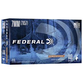 FED POWER-SHOK 7MMMAU 140GR SP 20/10 FED 7B FED POWER-SHOK 7MMMAU 140GR SP 20/10 FED 7B
