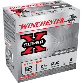 WIN SUPER-X UPLAND 12GA 2.75 1OZ #8 25/10 WIN XU128