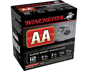 WIN AA SUPER SPORT 12GA 1-1/8OZ #7.5 25/10 WIN AASC127 WIN AA SUPER SPORT 12GA 1-1/8OZ #7.5 25/10 WIN AASC127