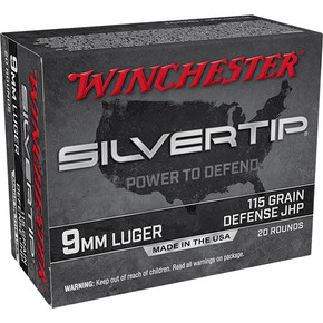 WIN SILVERTIP 9MM 115GR JHP 20/10 WIN W9MMST WIN SILVERTIP 9MM 115GR JHP 20/10 WIN W9MMST