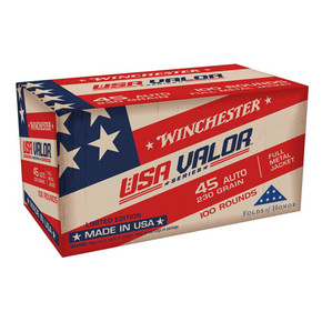 WIN USA VALOR 45ACP 230GR FMJ 100/5 WIN USAV45A WIN USA VALOR 45ACP 230GR FMJ 100/5 WIN USAV45A