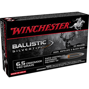 WIN BALLISTIC SILVERTIP 6.5CREED 140GR BST 20/10 WIN SBST65CM WIN BALLISTIC SILVERTIP 6.5CREED 140GR BST 20/10 WIN SBST65CM