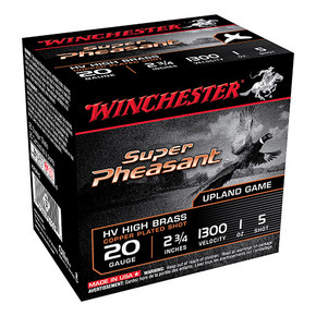 WIN SUPER PHEASANT 20GA 2.75 #5 1OZ 25/10 WIN X20PH5 WIN SUPER PHEASANT 20GA 2.75 #5 1OZ 25/10 WIN X20PH5