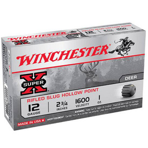 WIN SUPER-X RIFLED SLUG 12GA 2.75 1OZ VP 15/10 WIN X12RS15VP