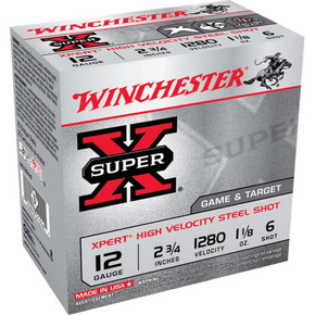 WIN XPERT GAME/TGT 12GA 2.75 1 1/8OZ #6.5 25/10 WIN WE12GTH65 WIN XPERT GAME/TGT 12GA 2.75 1 1/8OZ #6.5 25/10 WIN WE12GTH65