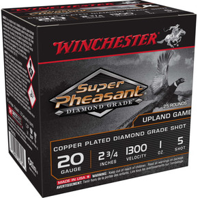 WIN SUPER PHEASANT DG 20GA 2.75 1OZ #5 25/10 WIN SPDG205 WIN SUPER PHEASANT DG 20GA 2.75 1OZ #5 25/10 WIN SPDG205