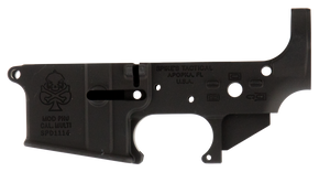 Spikes STLS029 PHU Spade Stripped Lower Receiver Multi-Caliber 7075-T6 Aluminum Black Anodized for AR-15 101038