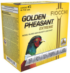 FIO GOLDEN PHEASANT HV 12GA 2.75 #4 25/10 FIO 12GPX4 FIO GOLDEN PHEASANT HV 12GA 2.75 #4 25/10 FIO 12GPX4