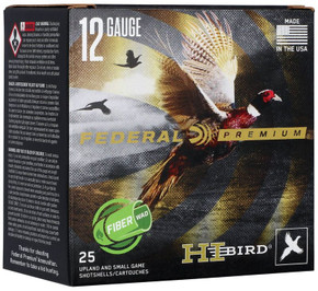FED HIGH BIRD 12GA 2.75 1.25OZ #4 25/10 FED HVF12HW4 FED HIGH BIRD 12GA 2.75 1.25OZ #4 25/10 FED HVF12HW4