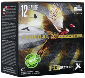 FED HIGH BIRD 12GA 2.75 1.25OZ #5 25/10 FED HVF12HW5 FED HIGH BIRD 12GA 2.75 1.25OZ #5 25/10 FED HVF12HW5