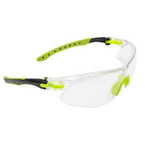 Allen ULTRX Keen Youth Safety Glasses Lime Green with Clear Lenses AN4140