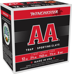 WIN AA LIGHT 12GA 2.75 1 1/8OZ #8 25/10 WIN AA128 WIN AA LIGHT 12GA 2.75 1 1/8OZ #8 25/10 WIN AA128