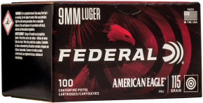 FED AMERICAN EAGLE 9MM 115GR FMJ 100/5 FED AE9DP100 FED AMERICAN EAGLE 9MM 115GR FMJ 100/5 FED AE9DP100