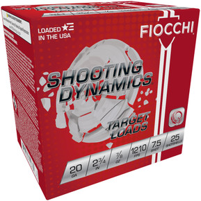 FIO SHOOTING TARGET 20GA 2.75 .875OZ #7.5 25/10 FIO 20SD75 FIO SHOOTING TARGET 20GA 2.75 .875OZ #7.5 25/10 FIO 20SD75
