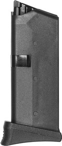 KCI USA INC MAGAZINE FOR GLOCK</br>43 9MM 6RD BLK POLY W/GRIP EXT KCIMZ053