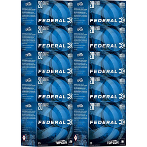 TOP GUN 20 GAUGE 2-3/4'' 7/8OZ #7.5 SHOT 1250 FPS 250/CASE 105054066 TOP GUN 20 GAUGE 2-3/4'' 7/8OZ #7.5 SHOT 1250 FPS 250/CASE 105054066