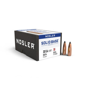 Nosler Solid Base Rifle Bullets .30 Cal .308" 150 gr 50/ct NO38060 Nosler Solid Base Rifle Bullets .30 Cal .308" 150 gr 50/ct NO38060
