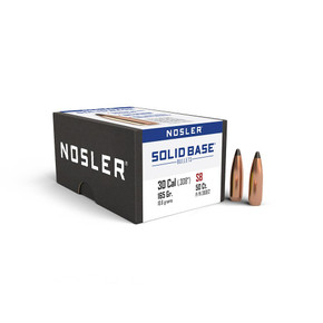 Nosler Solid Base Rifle Bullets .30 Cal .308" 165 gr 50/ct NO38062 Nosler Solid Base Rifle Bullets .30 Cal .308" 165 gr 50/ct NO38062