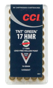CCI TNT GREEN 17HMR 16GR VRMNT CCI0951