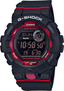 GSHOCK GBD8001       MENS GSHOCK            BLK/RD 163559
