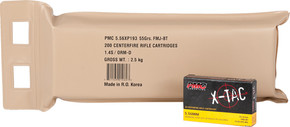 PMC 5.56X 55GR FMJ-BT 200RDBATTLE PACK 5BP/CA A556XBP PMC 5.56X 55GR FMJ-BT 200RDBATTLE PACK 5BP/CA A556XBP