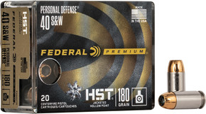 FEDERAL PREMIUM 40 SW 180GRHST JHP 20RD 10BX/CS AP40HST1S